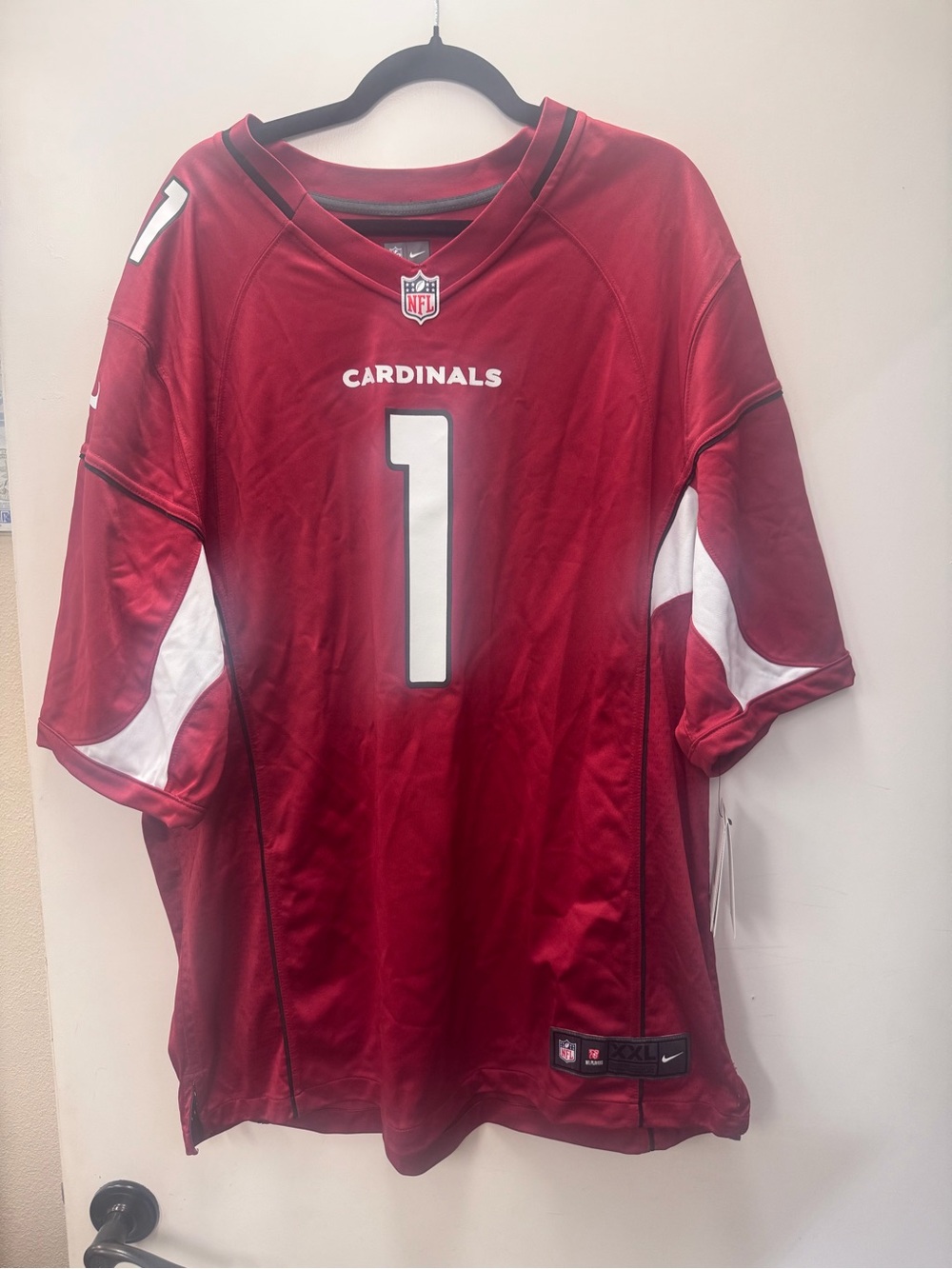 Nike Men's Cardinals Red Football Jersey with White Accents